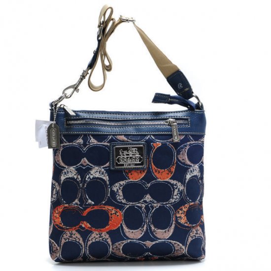 Coach Legacy Swingpack In Signature Large Navy Crossbody Bags AVM | Women